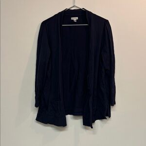 Croft & Barrow Women's Navy Open Front Cardigan